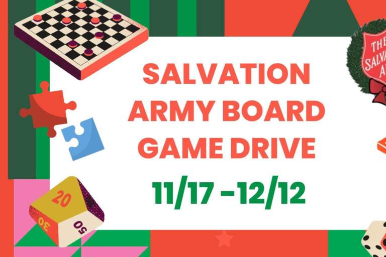 Salvation Army Board Game Toy Drive at Inspired Health Group