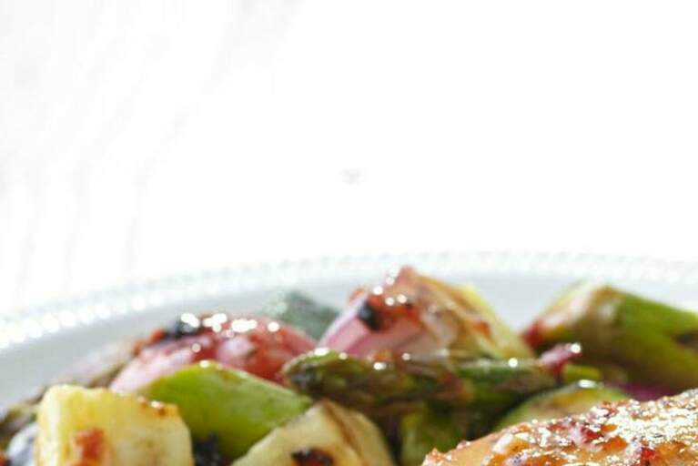 Grilled Chicken with Savory Summer Vegetables